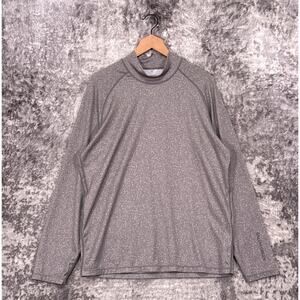 Galvin Green Shirt XL Mens Gray Mock Neck Thermal Base Layer Half Moon Golf